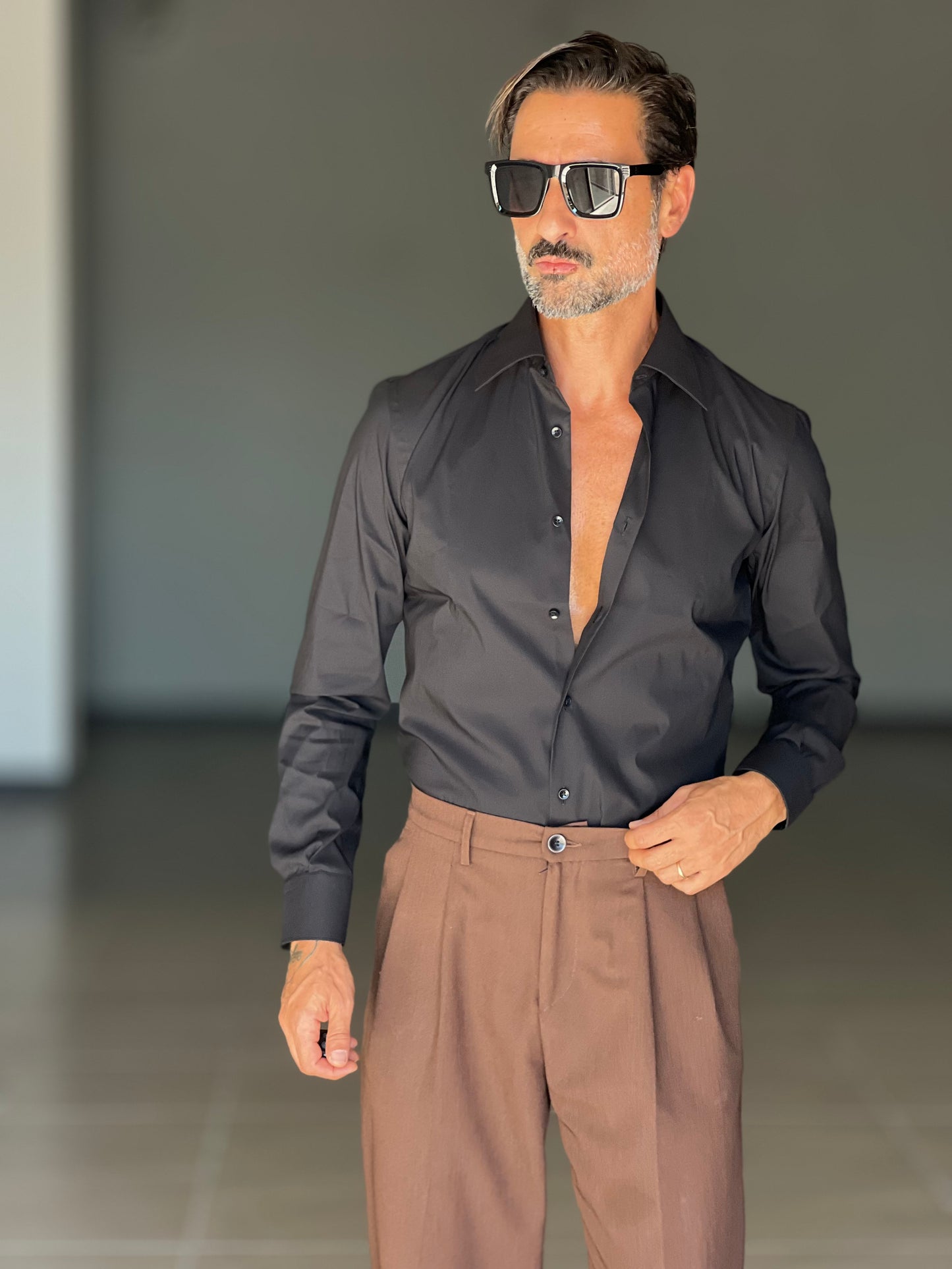 CAMICIA  DEPOT NERA DOPPIO RITORTO