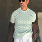 WHITE VISCOSE TROUSERS WITH REGULAR BOTTOM