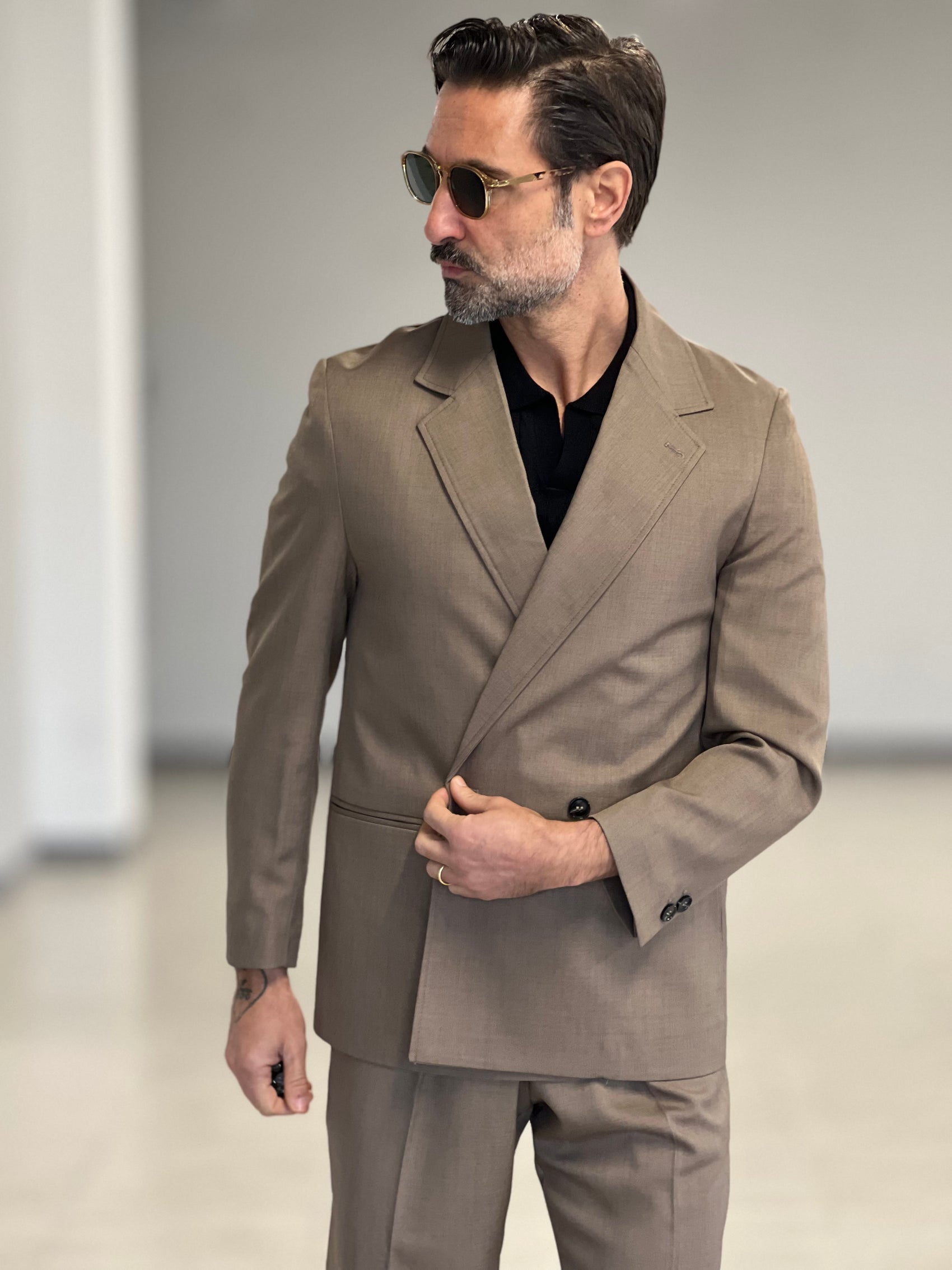 ABITO FANGO  DOPPIOPETTO OVER FIT 005