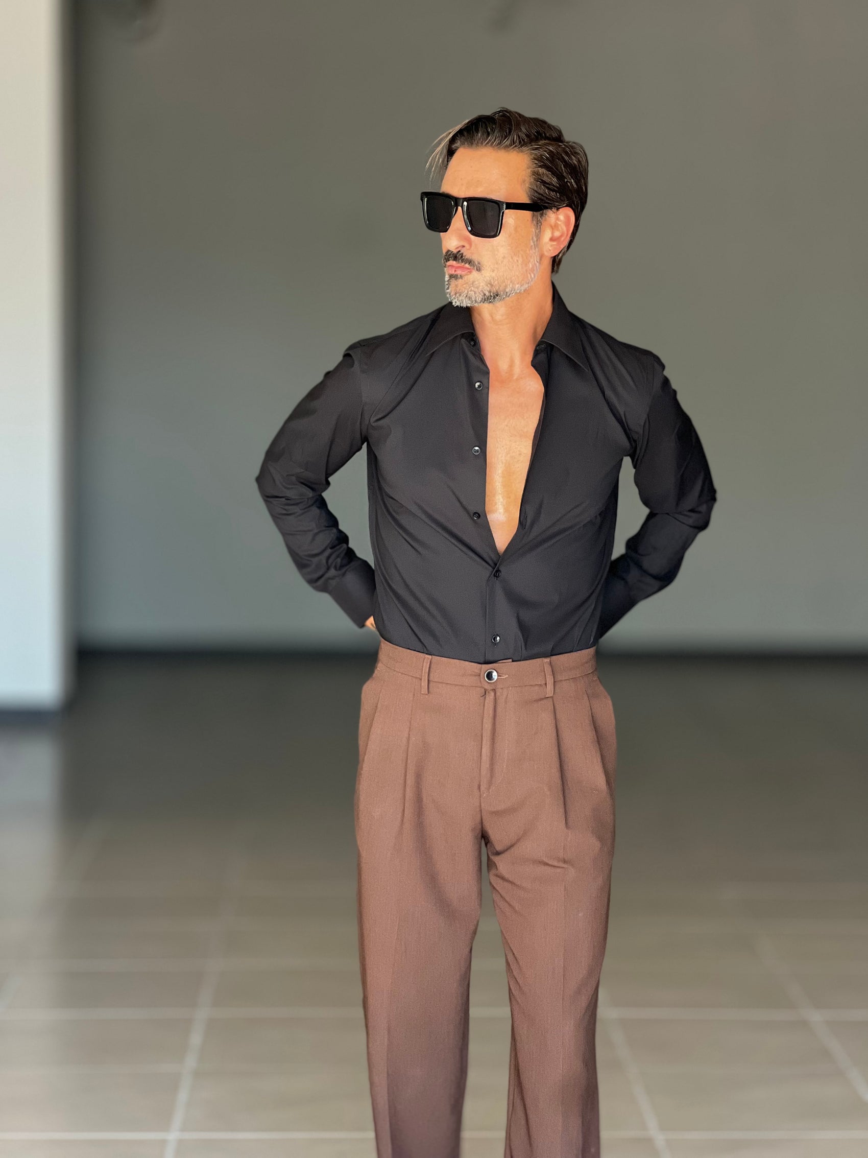 CAMICIA  DEPOT NERA DOPPIO RITORTO