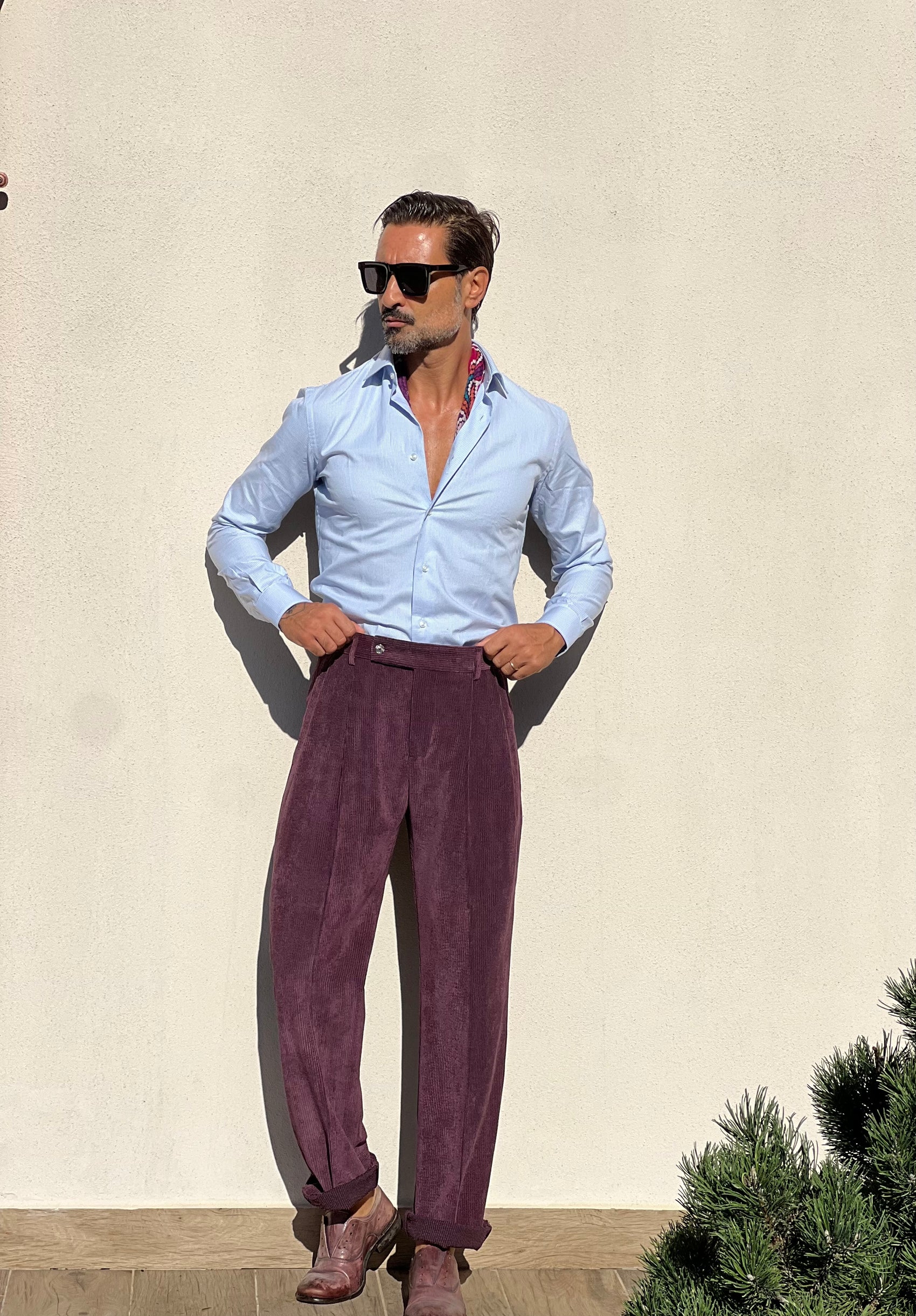 CAMICIA  DEPOT MICROFANTASIA CELESTE