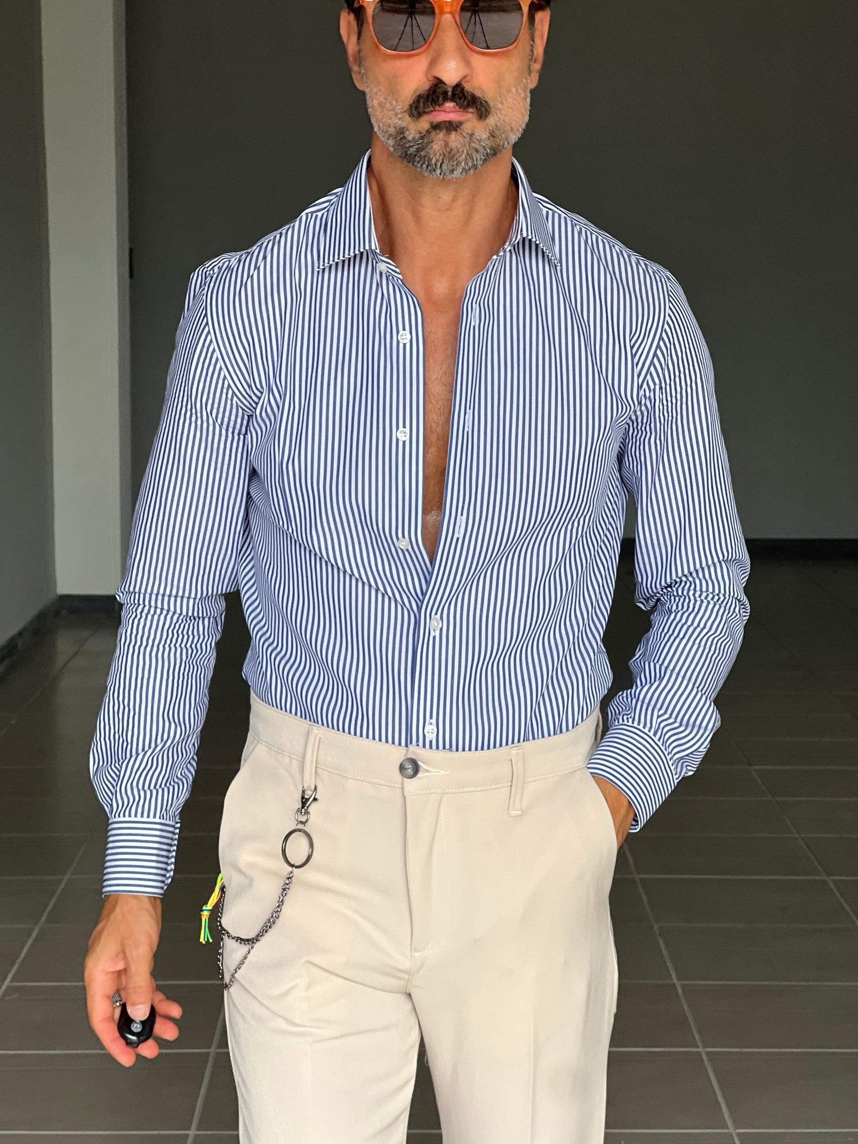 PANTALONE BEIGE VISCOSA E MISTI GAMBA DRITTA TASCA AMERICA