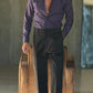 PANTALONE  NERO  PAUL MIRANDA FUSTAGNO PINCES FASCIONE ALTO