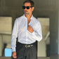 CAMICIA BIANCA  STRETCH POPELINE DI COTONE SLIMFIT