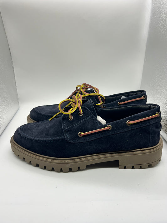 STRINGATA CAMOSCIO BLU MODELLO BARCA