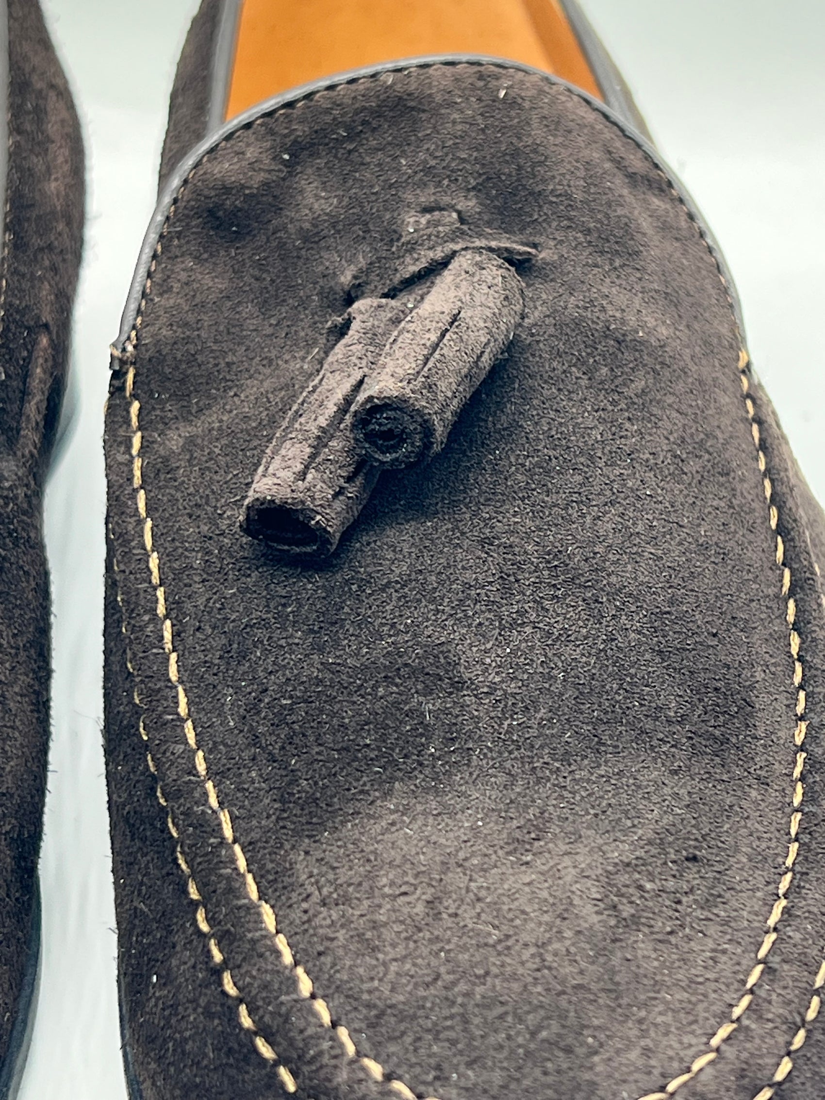 *MOCASSINO COLOR MORO CAMOSCIO CAMPANELLA