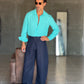 PANTAJEANS BLU BALOON  LINO E VISCOSA 551