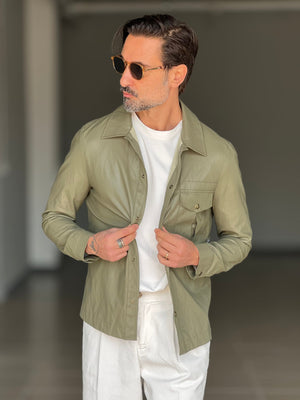 FILLJACKET  VERDE ECOPELLE ALTATENSIONE 0044