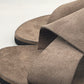 DOUBLE BUCKLE BLACK SUEDE LOAFERS