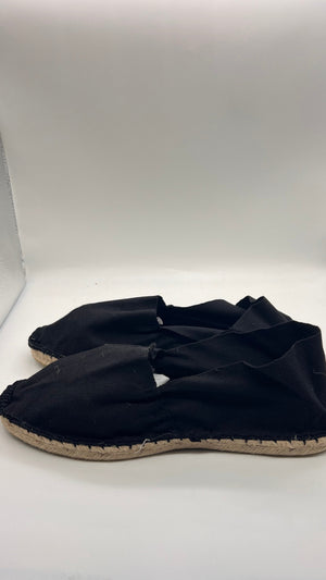 DOUBLE BUCKLE BLACK SUEDE LOAFERS