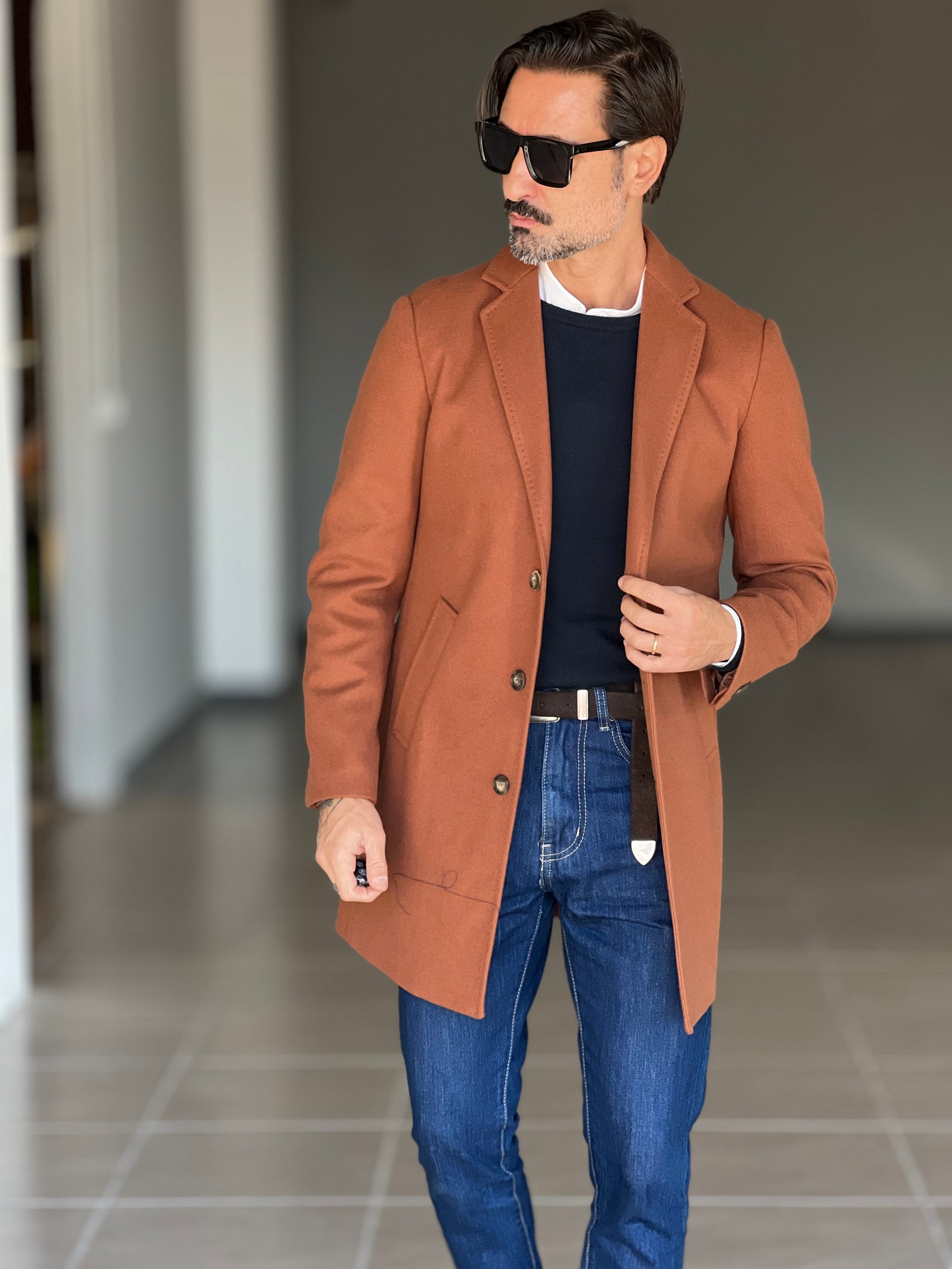 CAPPOTTO  CARAMELLO MODELLO BARONETTO