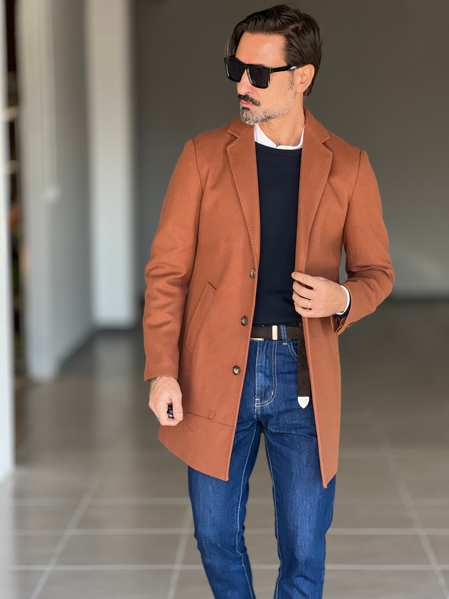 CAPPOTTO  CARAMELLO MODELLO BARONETTO