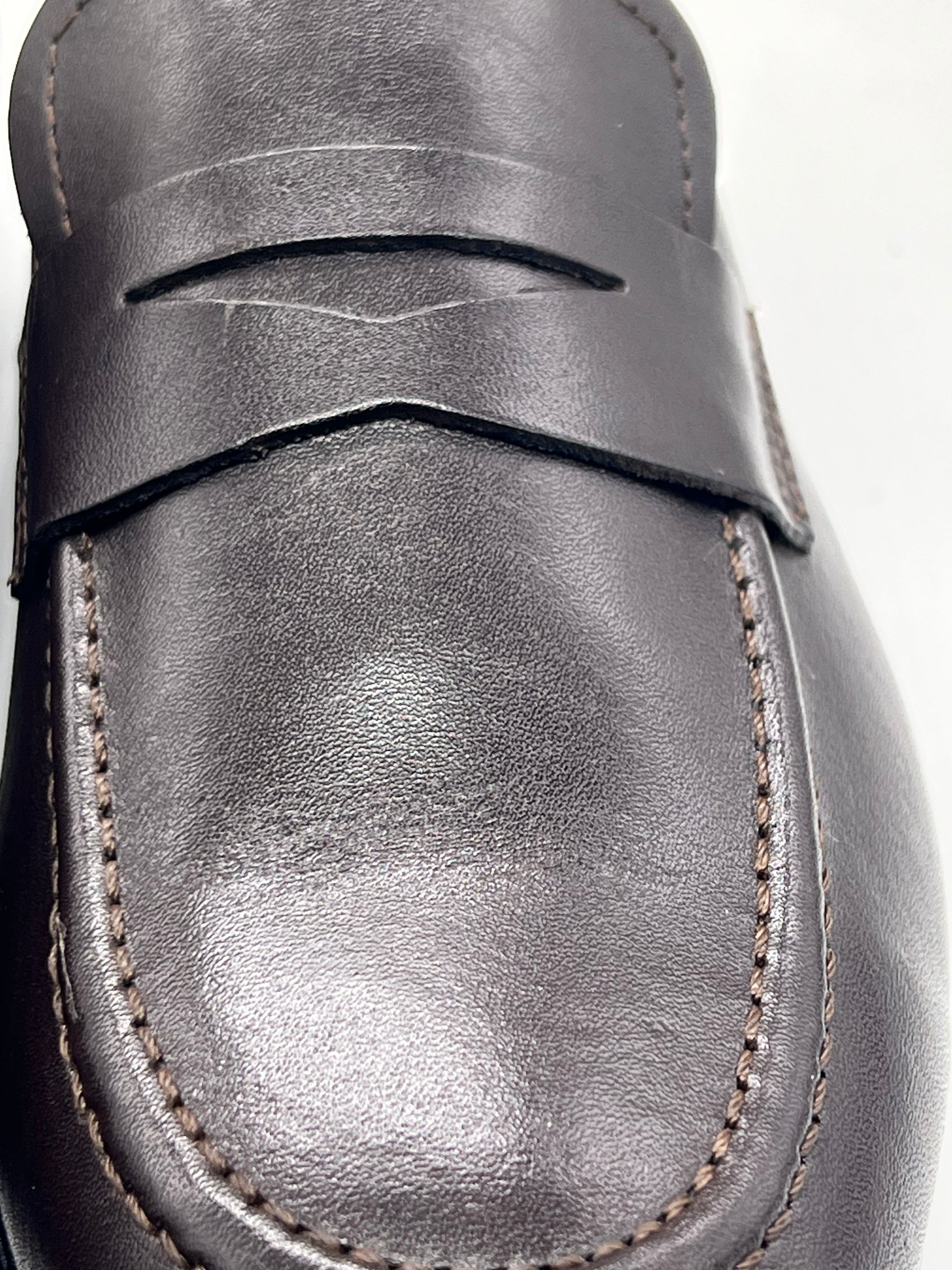 *MOCASSINO MORO PELLE SPAZZOLATA