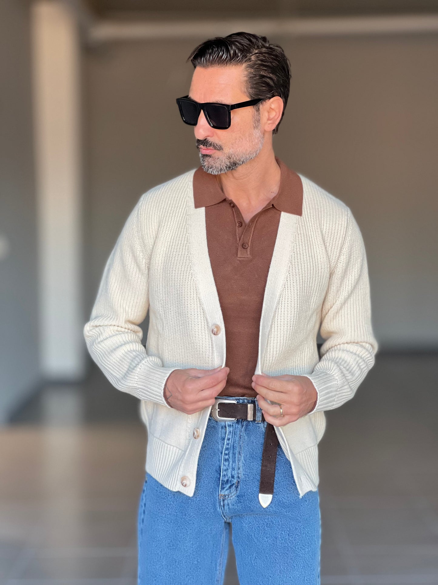 POLO CIOCCOLATO  RASATA VISCOSA E MISTI