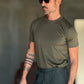 NEW T SHIRT VERDE   EFFETTO FILO DI SCOZIA