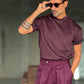 T SHIRT  COLOR VINO OVER FIT