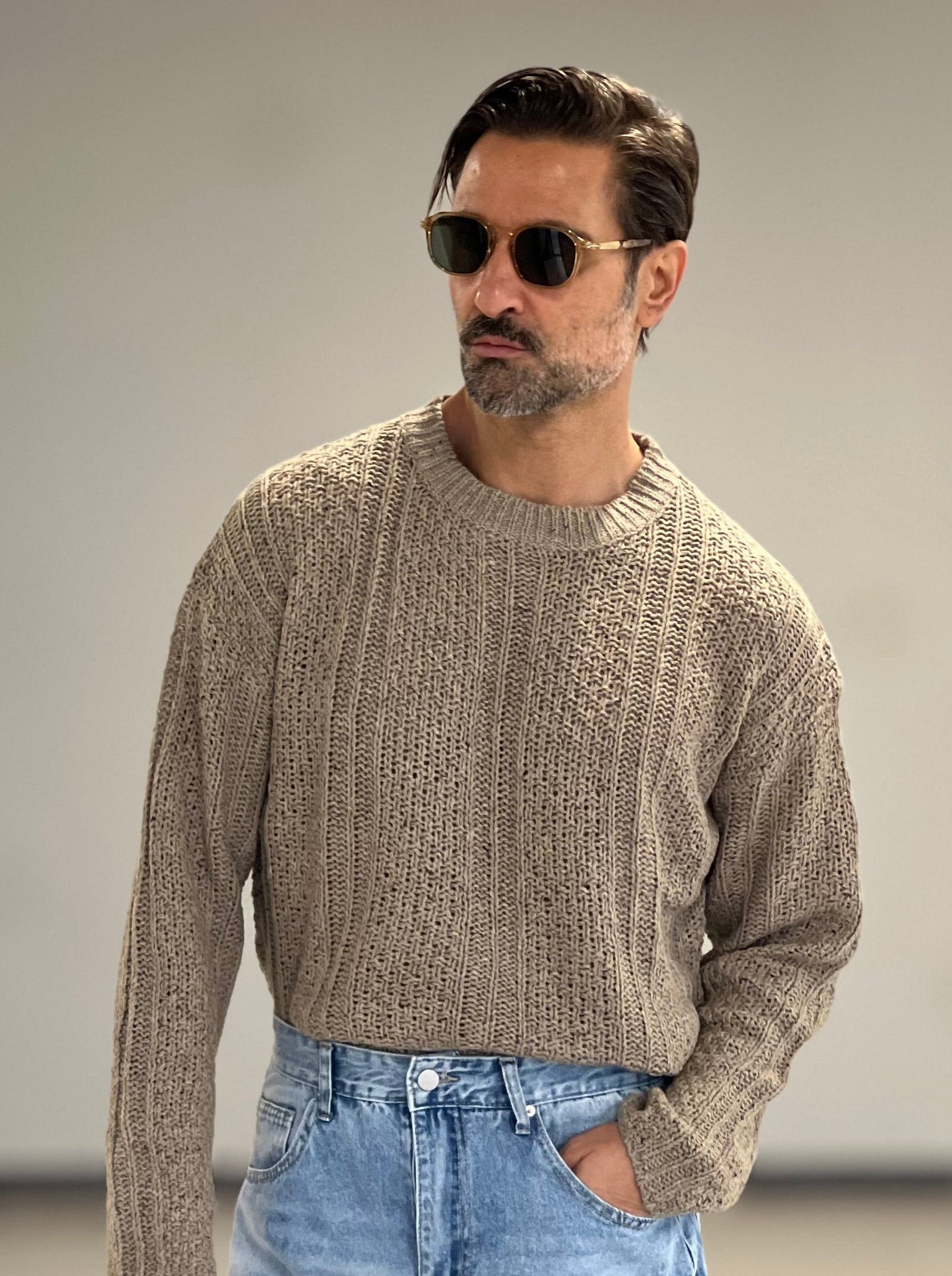 MAGLIA  CORDA   MELANGE  VISCOSA E MISTI 005