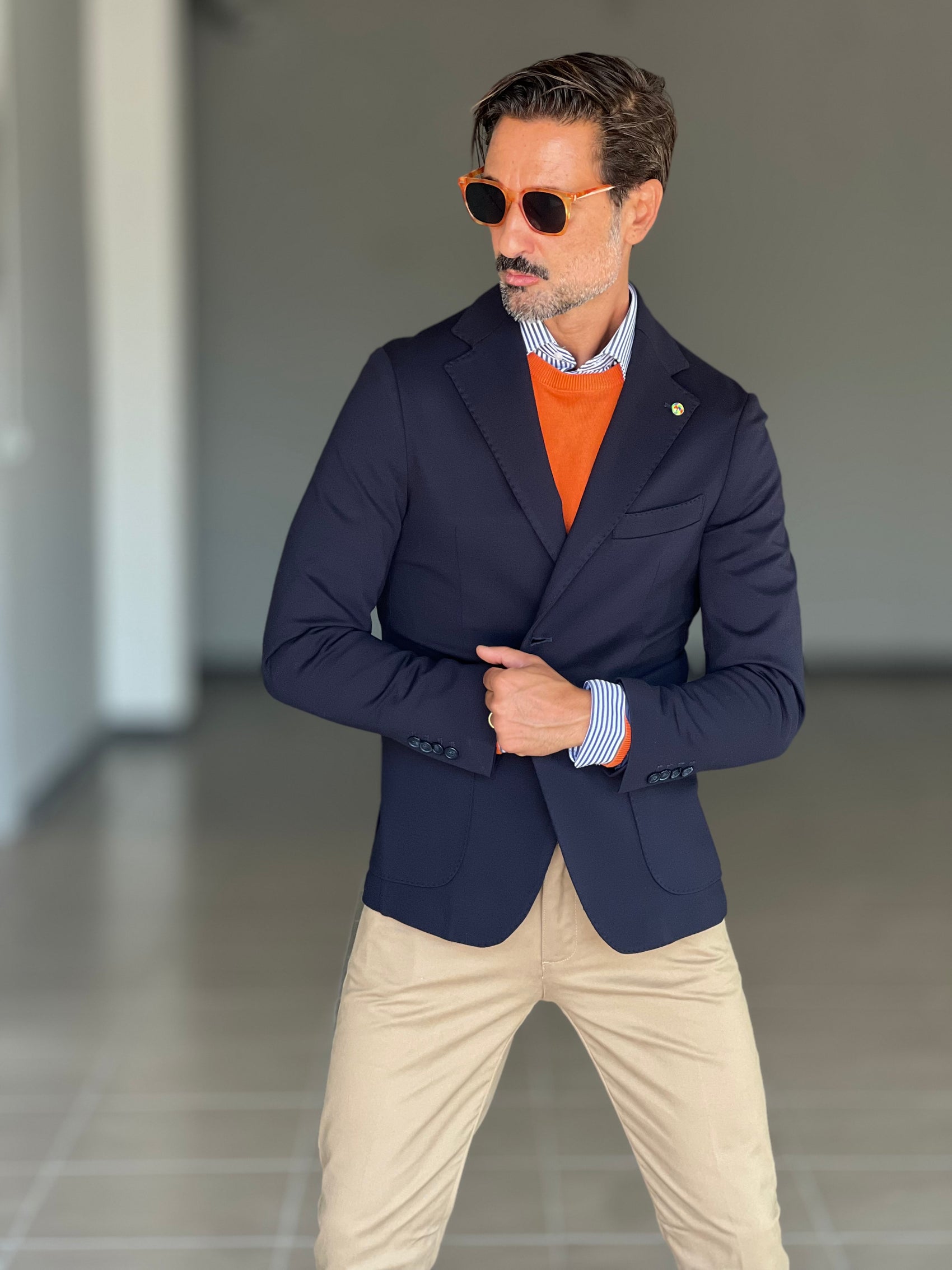 GIACCA BLU  PUNTO MILANO