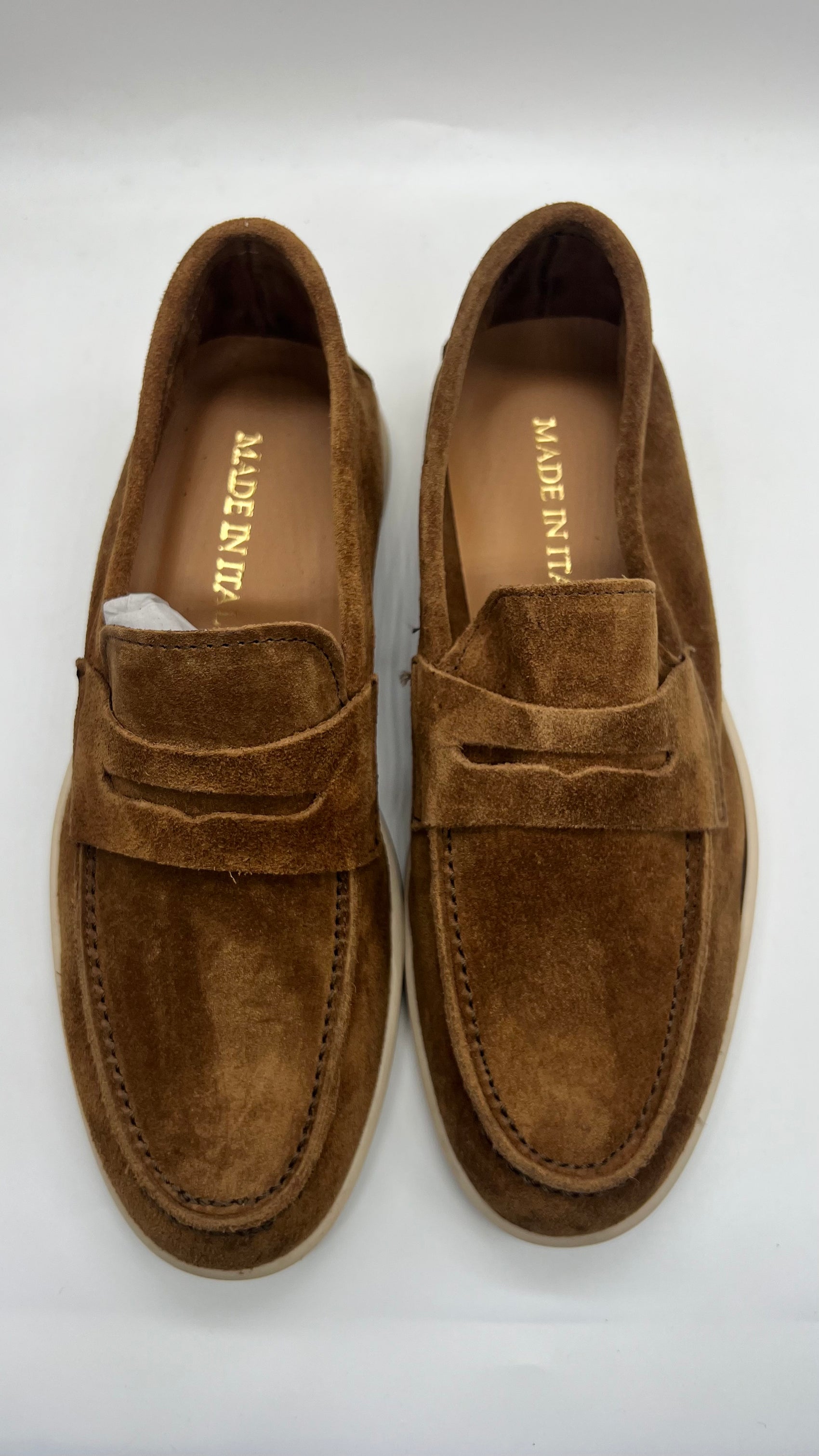 DOUBLE BUCKLE BLACK SUEDE LOAFERS