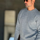 PULLOVER GRIGIO CHIARO  OVERFIT TESSUTO  MISTO EFFETTO SHETTLAND