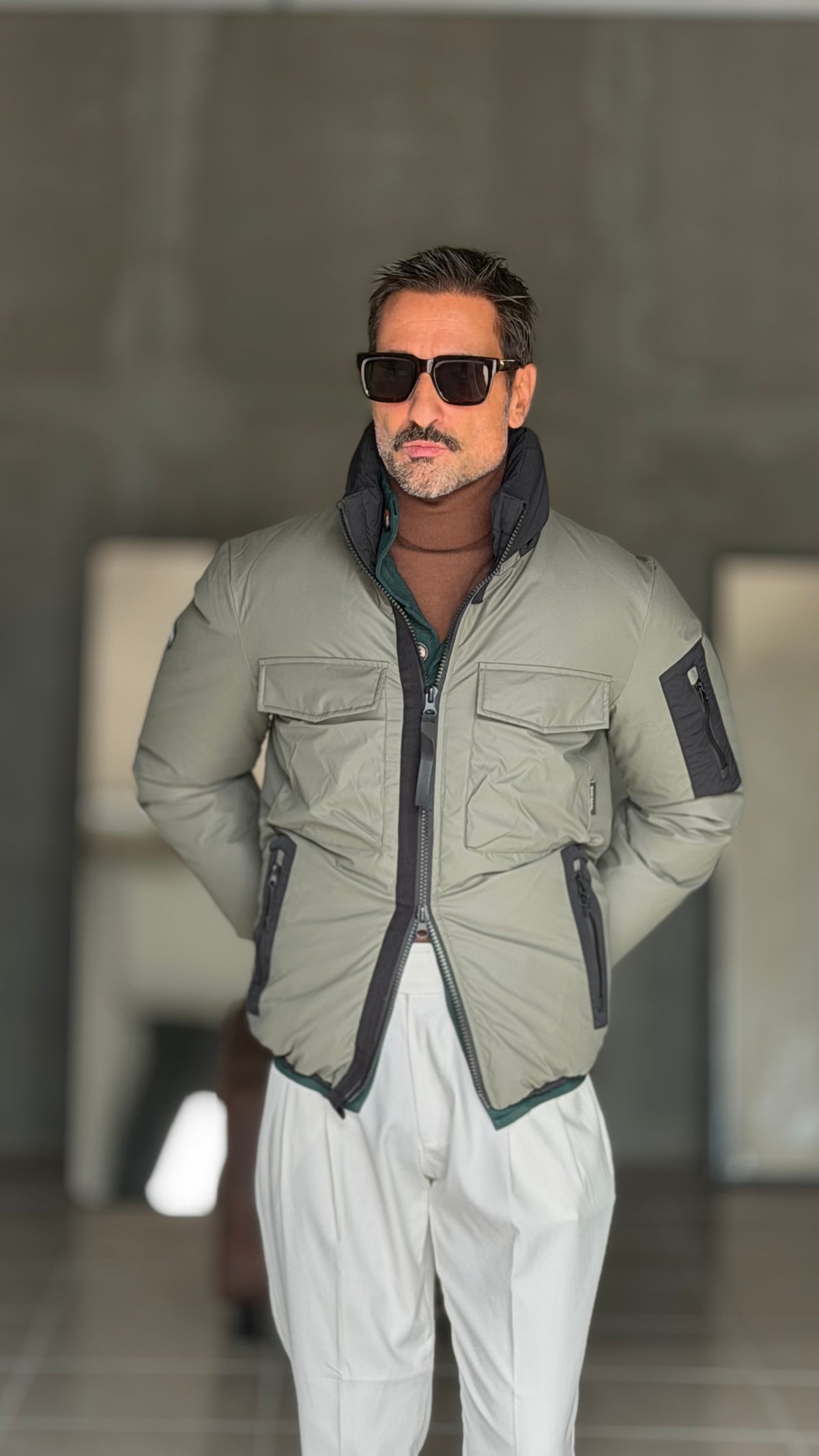 ECORENNA ECRU' BOMBER JACKET