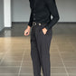 BLACK CHAIN ​​VISCOSE TROUSERS