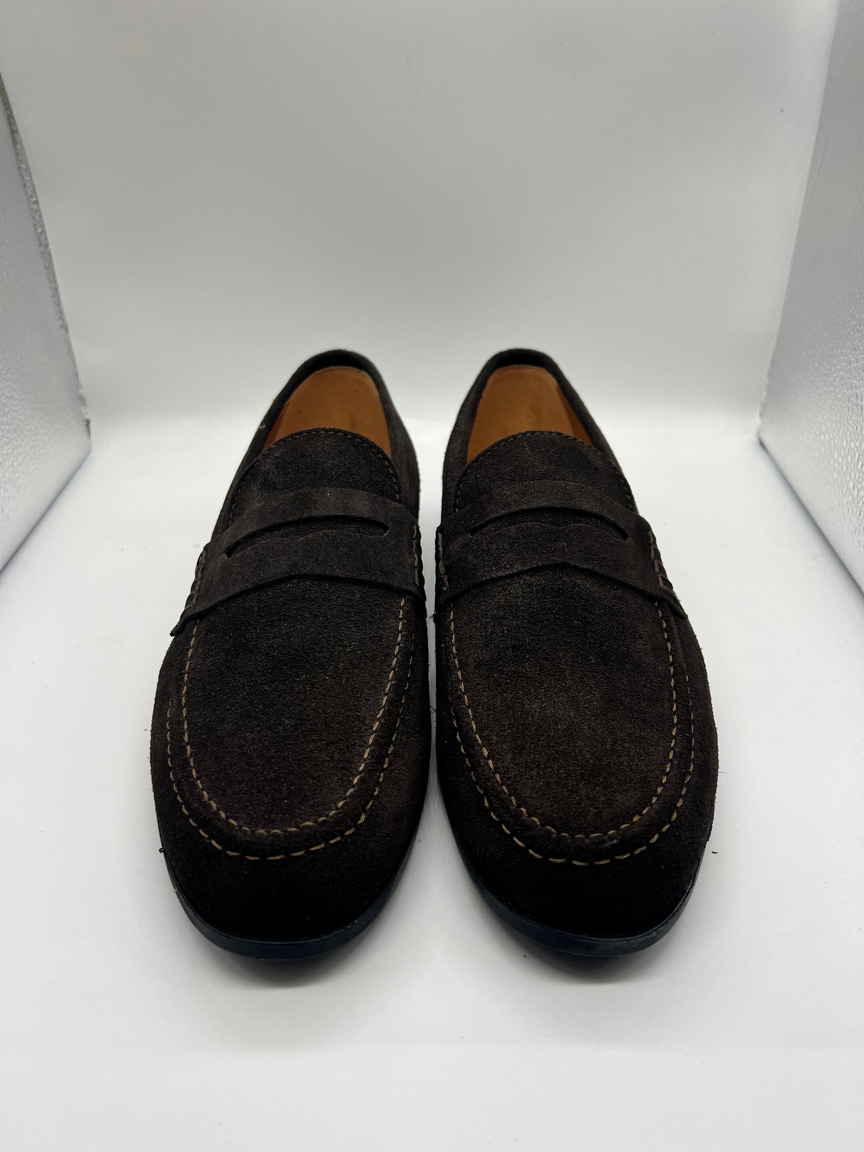 *MOCASSINO MORO CAMOSCIO SPAZZOLATO