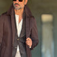 BLUE HIGH NECK COAT