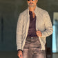 WHITE VISCOSE TROUSERS WITH REGULAR BOTTOM