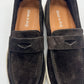 *MOCASSINO MORO CAMOSCIO FONDO BARCA BIANCO