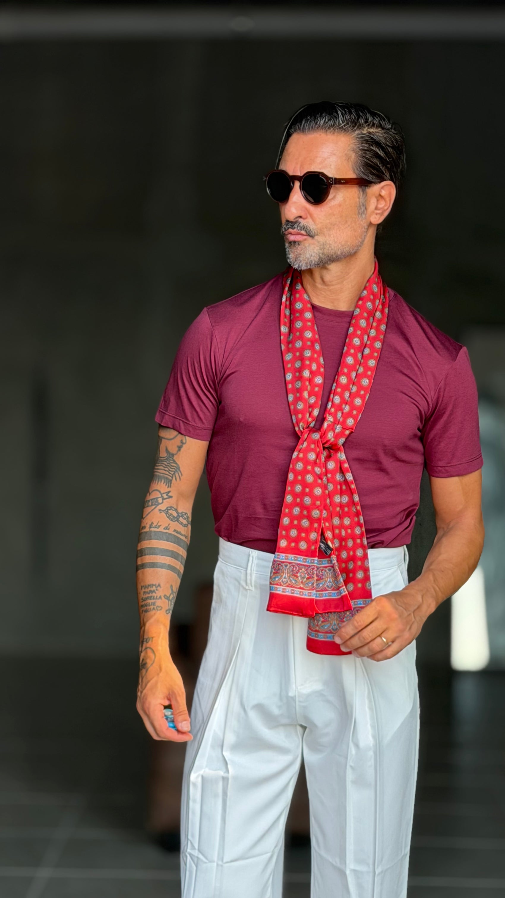 * T SHIRT PRUFGNA  FILO DI SCOZIA