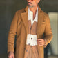 BLUE HIGH NECK COAT