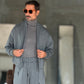 WHITE VISCOSE TROUSERS WITH REGULAR BOTTOM
