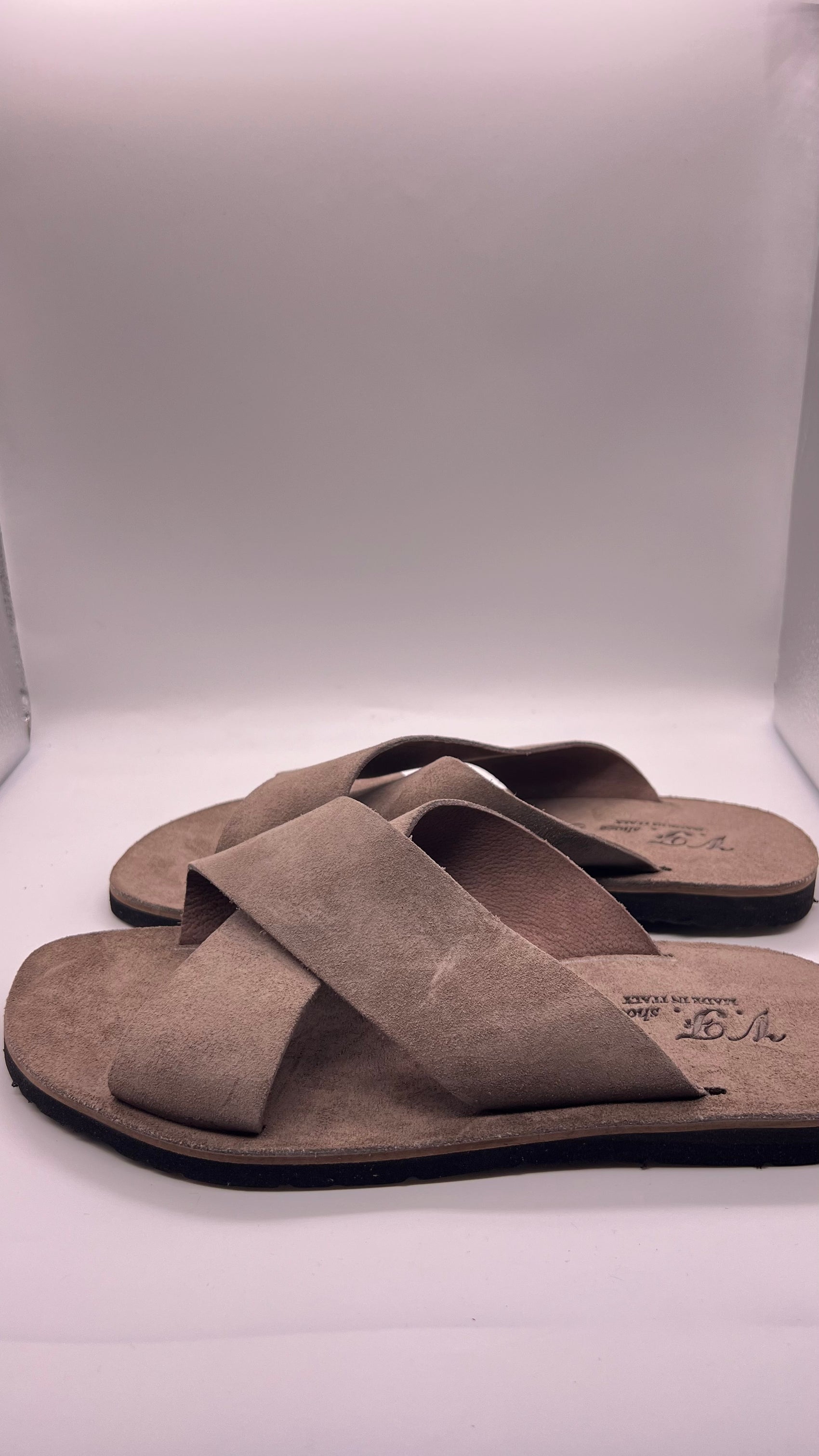DOUBLE BUCKLE BLACK SUEDE LOAFERS