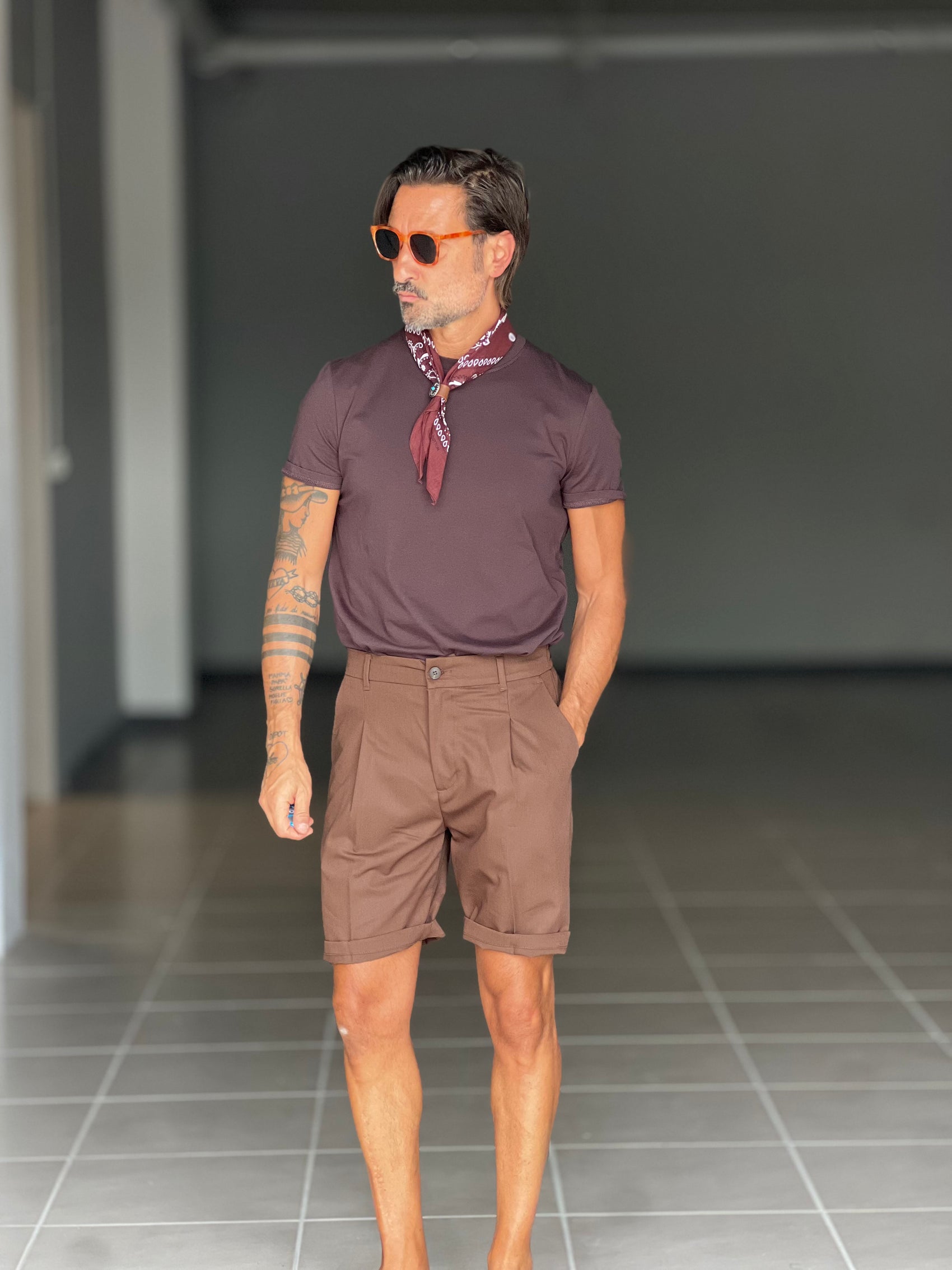 BERMUDA MORO PINCES COTONE 553