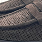 DOUBLE BUCKLE BLACK SUEDE LOAFERS