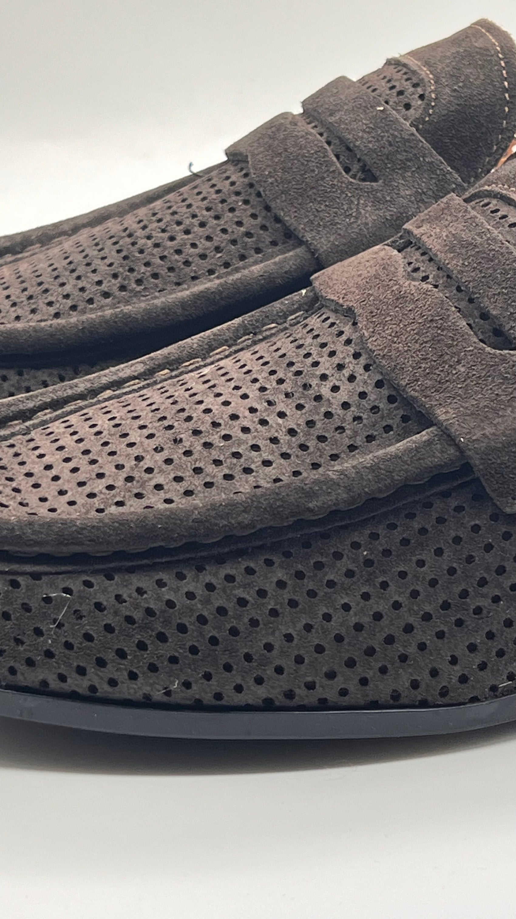 DOUBLE BUCKLE BLACK SUEDE LOAFERS