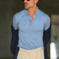 CARDIGAN  POLO BLU  LAVORAZIONE CESTINO
