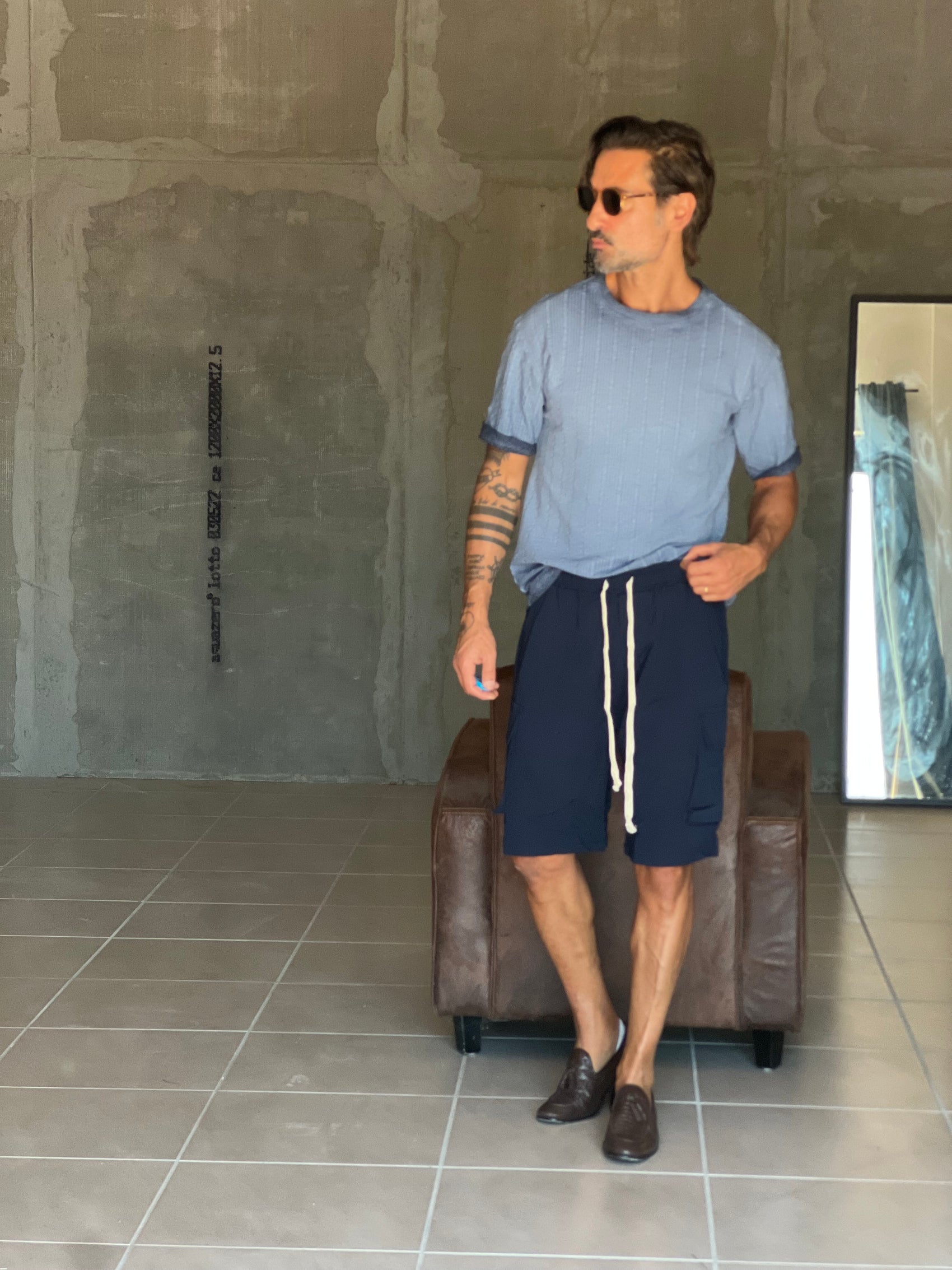 BERMUDA BLU CARGO OVER FIT