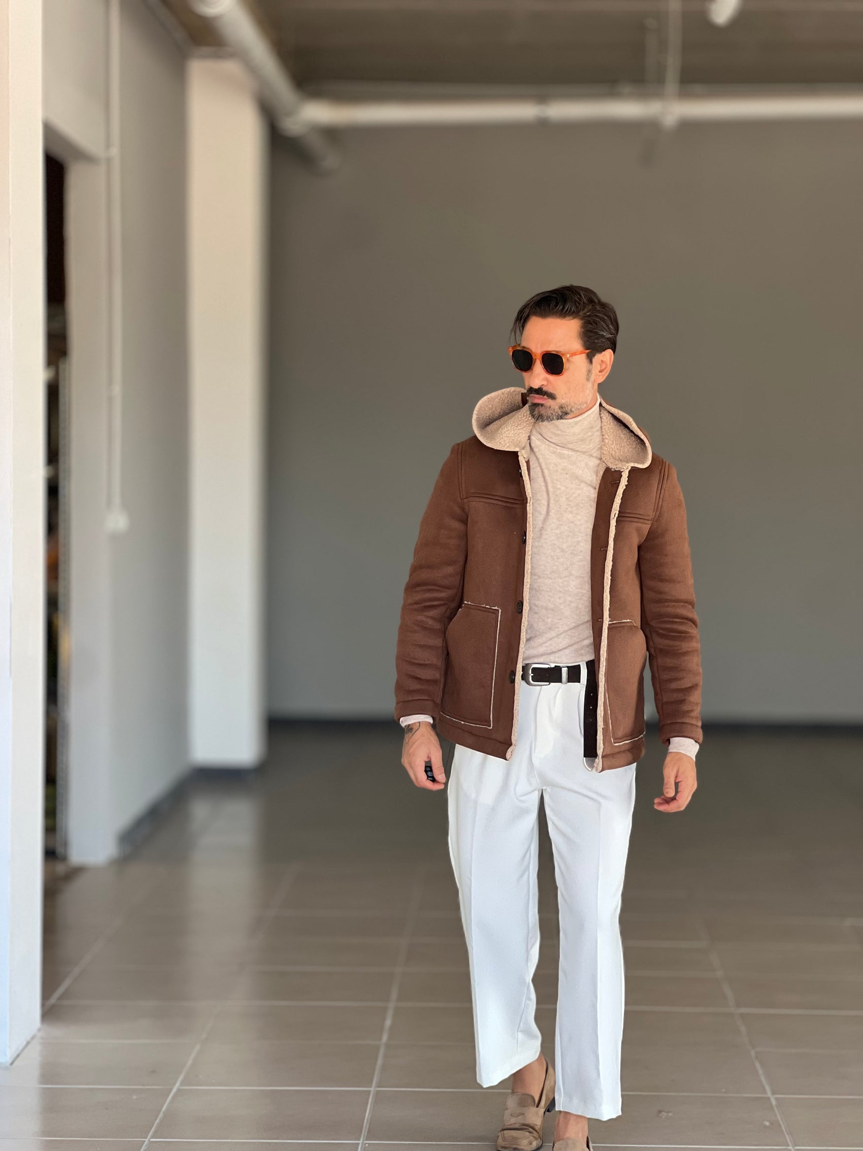 *ECOMONTONE  MORO  CAPPUCCIO CONTRASTO BEIGE  ALTATENSIONE