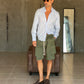 BERMUDA VERDE CARGO OVER FIT