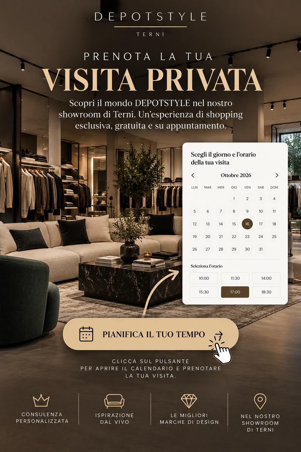 VISITA PRIVATA SHOWROOM