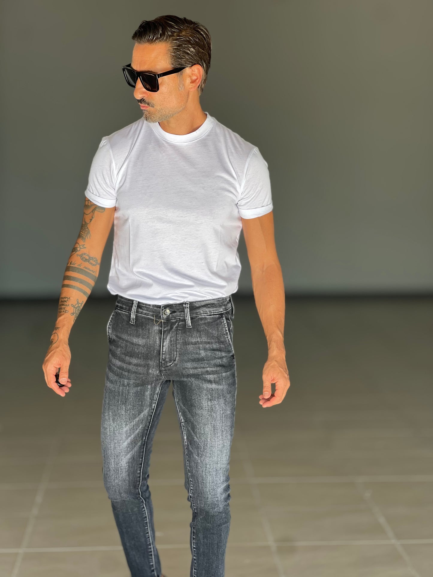 JEANS  BOLOGNA  LAVAGGIO GRIGIO