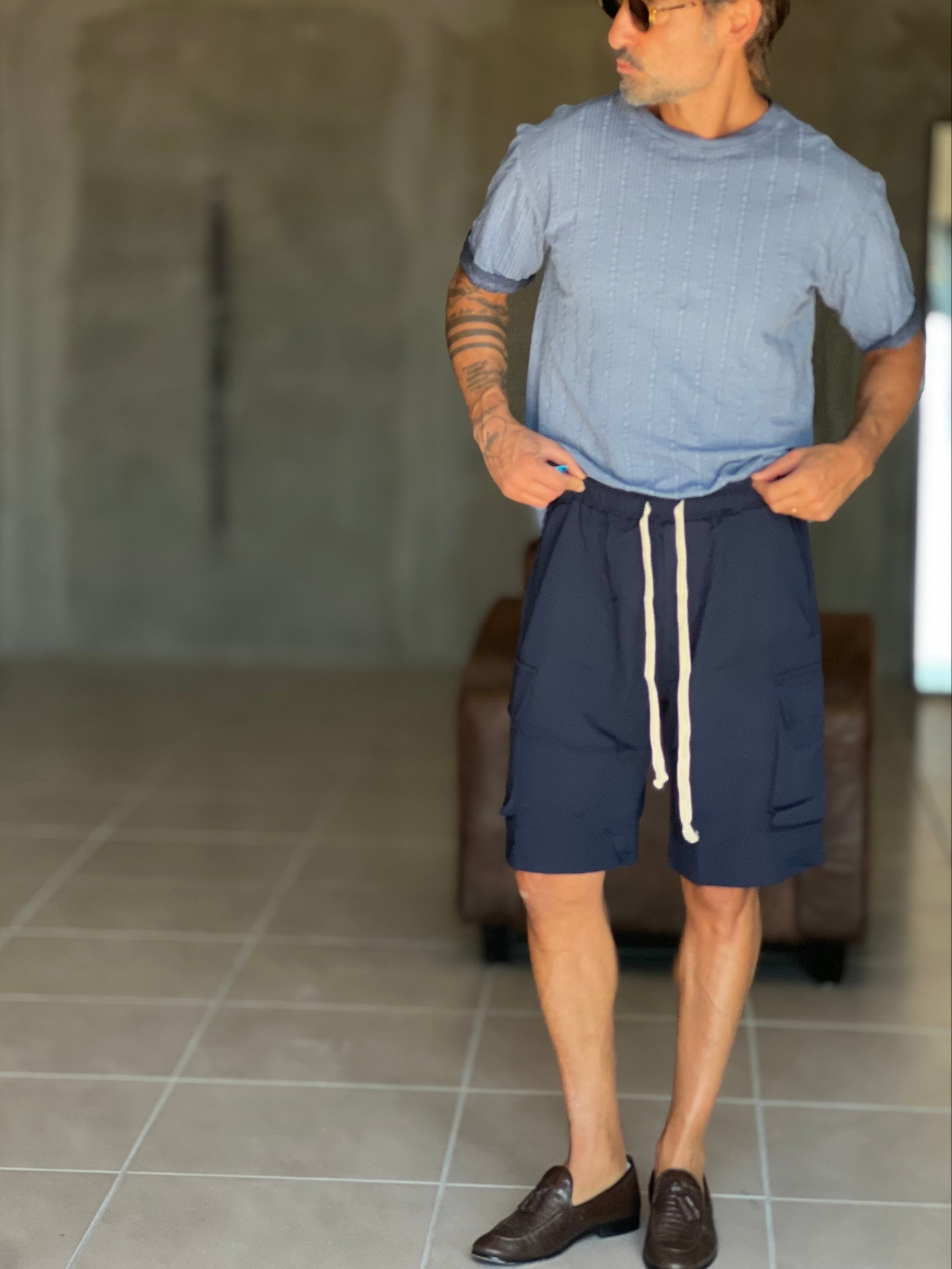 BERMUDA BLU CARGO OVER FIT