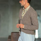 WHITE VISCOSE TROUSERS WITH REGULAR BOTTOM