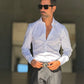 CAMICIA BIANCA  STRETCH POPELINE DI COTONE SLIMFIT