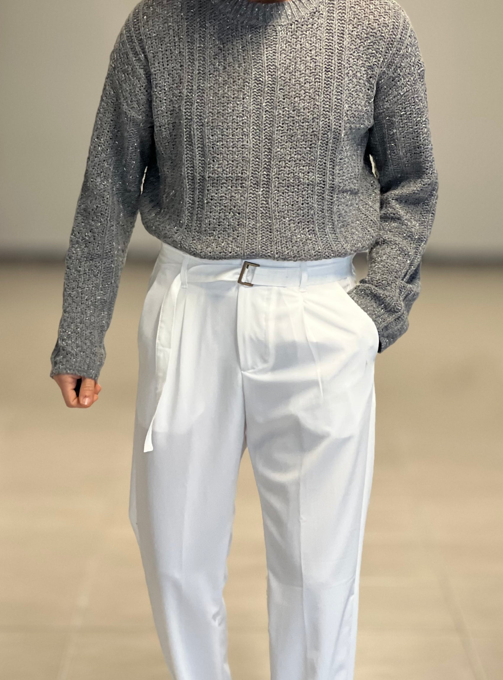 PANTALONE  PINCES BIANCO   VISCOSA G PLAY 006