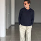 MAGLIA  BLU NAVY  GIROCOLLO COSTA INGLESE BL11