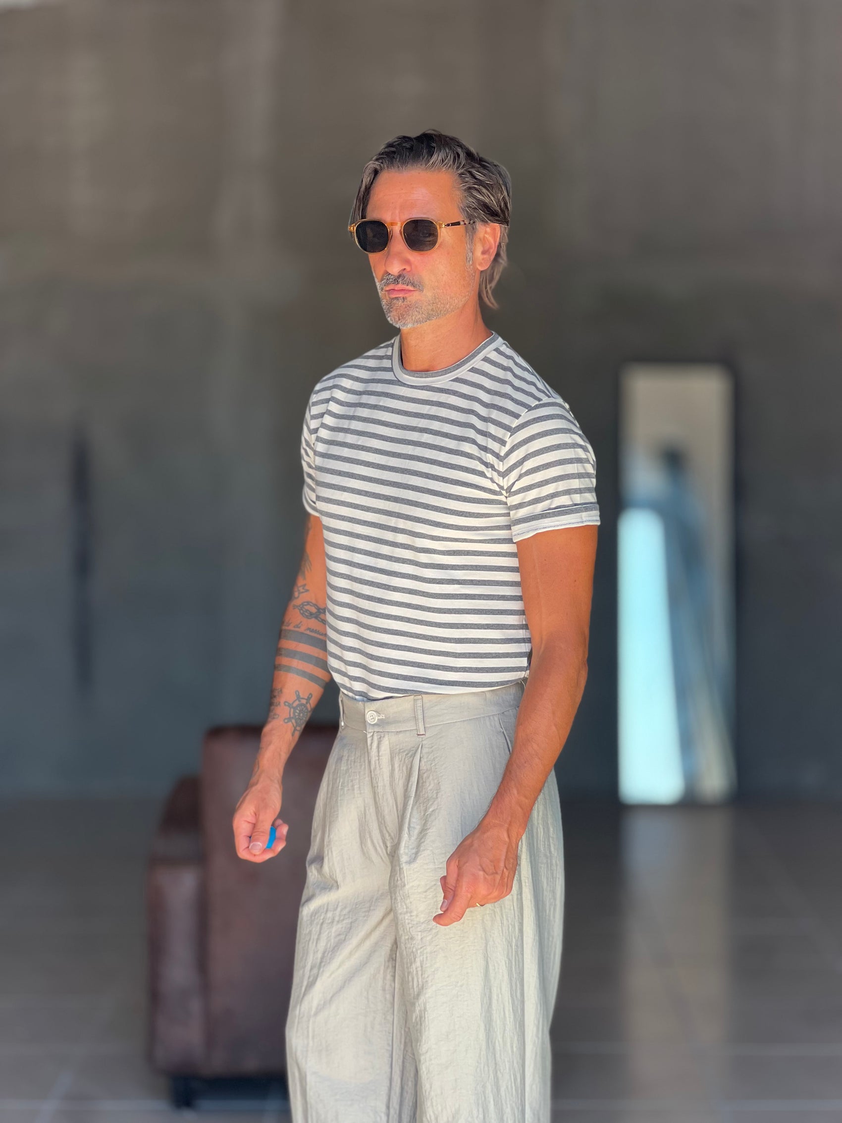 BOAT NECK T SHIRT
