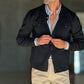 CARDIGAN  POLO NERO BOTTONE COPERTO